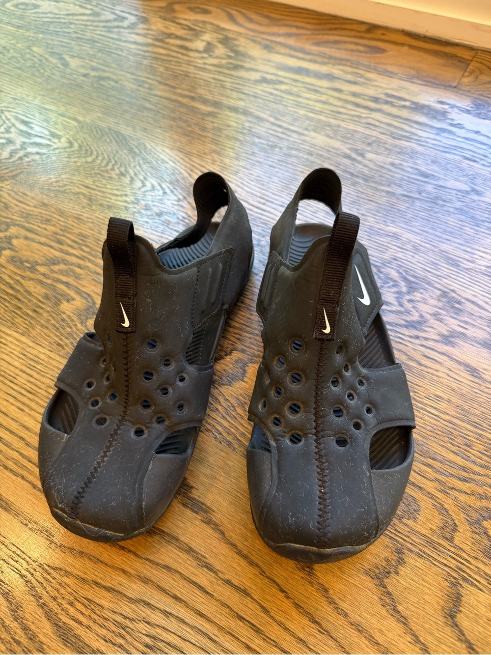 Nike Kids Black Water Shoes - Breathable Slip-On Sandals